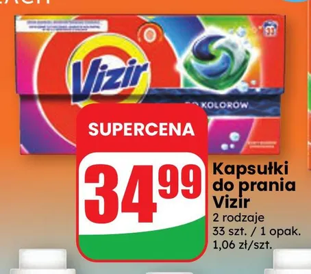 Kapsułki do prania Vizir promocja w Dino