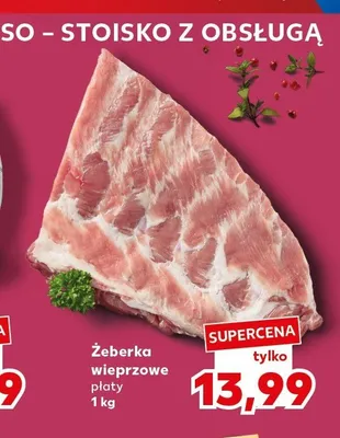 Żeberka wieprzowe płaty promocja w Kaufland