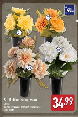 Stroik dekorowany wazon promocja w Aldi