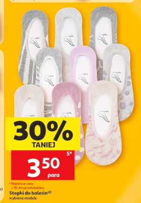 Stopki do balerin Inextenso promocja w Auchan