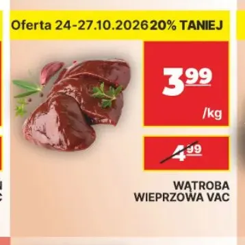 Wątroba wieprzowa vac promocja w API Market