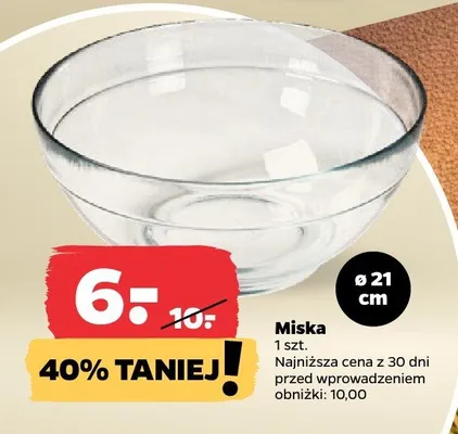 Miska 21 cm promocja w Netto