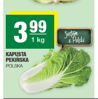 Kapusta pekińska polska promocja w SPAR
