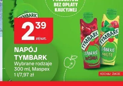 Napój Tymbark Jabłko Mięta promocja w Chorten