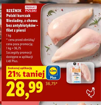 Filet z piersi kurczaka Rzeźnik Biesiadny promocja w Lidl