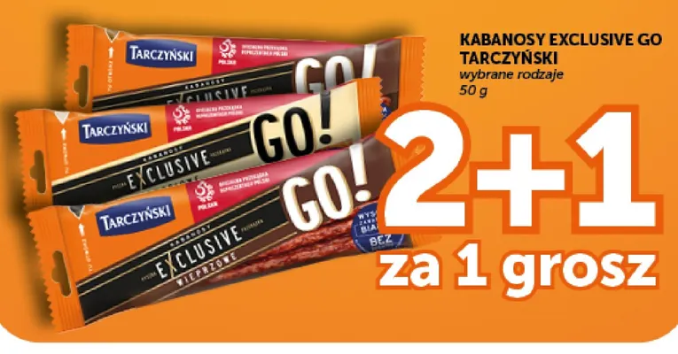 Kabanosy Exclusive Go Tarczyński promocja w Groszek