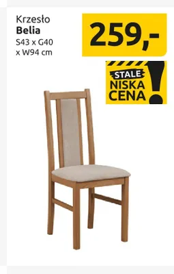 Krzesło Belia promocja w Black Red White