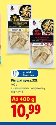 Pierożki gyoza XXL z wieprzowiną Go Asia promocja w Lidl