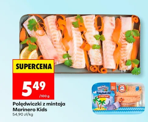 Polędwiczki z mintają Marinero Kids promocja w Biedronka