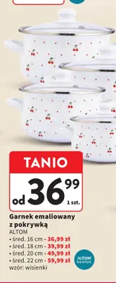 Garnek emaliowany z pokrywką 20 cm Altom promocja w Intermarche