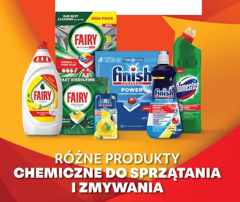 Produkty chemiczne do sprzątania i zmywania promocja w Biedronka