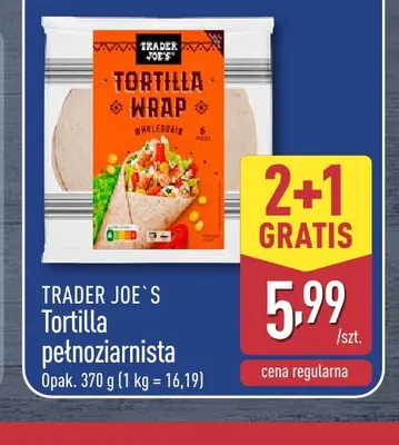 Tortilla pełnoziarnista Trader Joe's promocja w Aldi