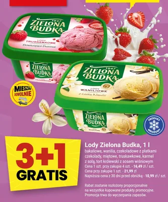Lody tort królewski z sosem wiśniowym Zielona Budka promocja w Twój Market