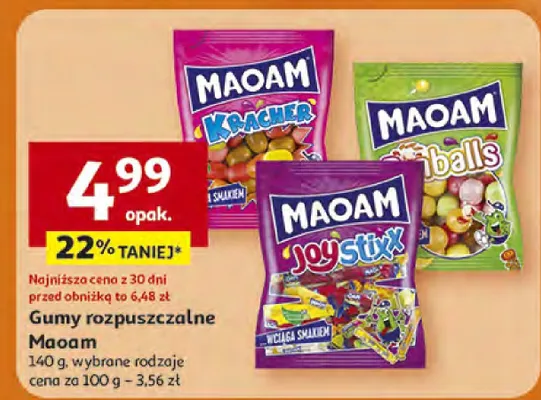 Gumy rozpuszczalne promocja w Auchan