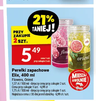 Perełki zapachowe Elix Orient promocja w Twój Market