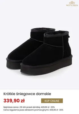 Krótkie śniegowce damskie Wittchen promocja w Wittchen