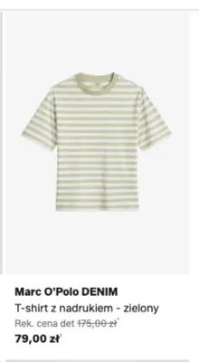 T-shirt z nadrukiem Marc O'Polo DENIM zielony promocja w Lounge by Zalando