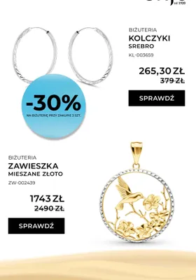 Kolczyki srebro promocja w Briju