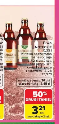 Piwo Noteckie promocja w Carrefour