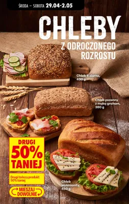 Chleb 4 ziarna z odroczonego rozrostu promocja w Biedronka