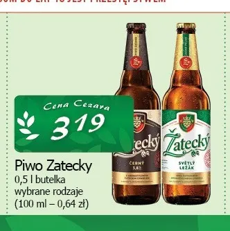 Piwo Žatecký Světlý Ležák promocja w CEZAR Delikatesy