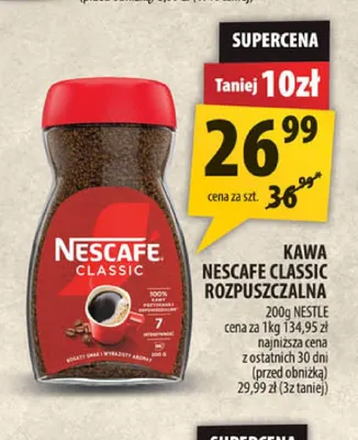 Kawa rozpuszczalna Nescafe Classic promocja w Arhelan