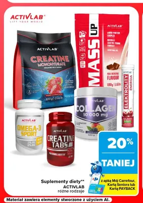 Suplementy diety Activlab promocja w Carrefour