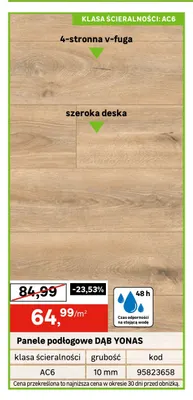 Panele podłogowe Dąb Yonas promocja w Leroy Merlin