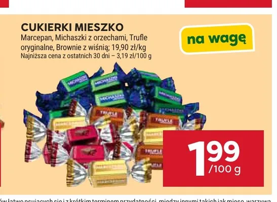 Cukierki Mieszko Trufle oryginalne na wagę promocja w Stokrotka