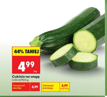 Cukinia na wagę promocja w Biedronka
