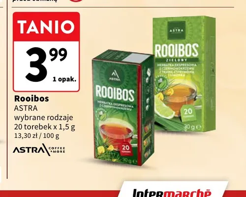Rooibos Astra promocja w Intermarche