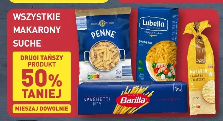 Makaron suchy promocja w Aldi