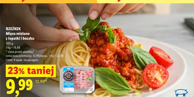 Miśo mielone z łopatki i boczku Rzeźnik promocja w Lidl