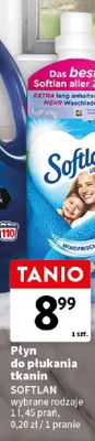Płyn do płukania tkanin Softlan promocja w Intermarche