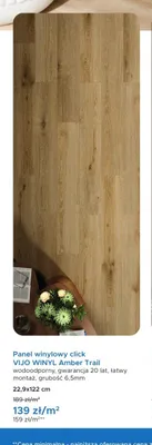 Panel winylowy click VIJO WINYL Amber Trail promocja w Blu Salony Łazienek