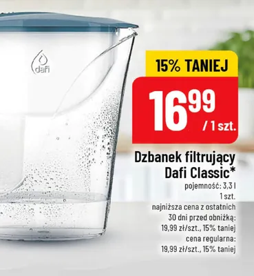 Dzbanek filtrujący Dafi Classic 3,3 l promocja w POLOmarket