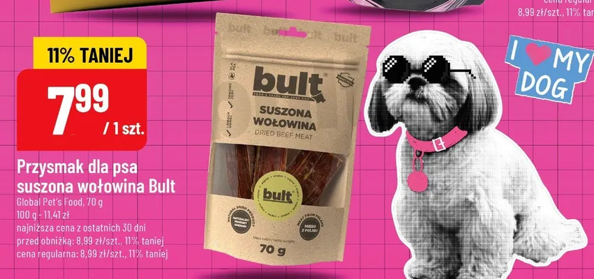 Przysmak dla psa suszona wołowina promocja w POLOmarket