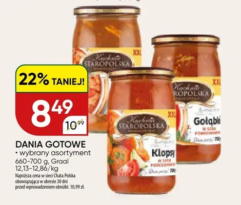 Dania gotowe promocja w Chata Polska