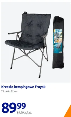 Krzesło kempingowe Froyak 73x60x92 cm promocja w Action