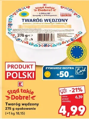 Twaróg wędzony promocja w Kaufland