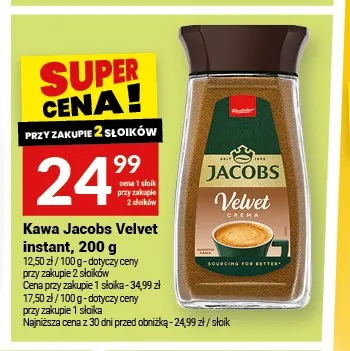 Kawa Jacobs Velvet rozpuszczalna promocja w Twój Market