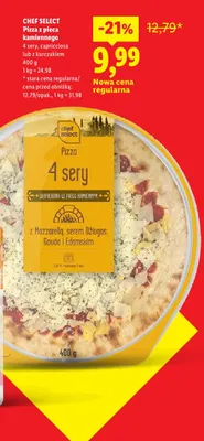 Pizza z pieca kamiennego z kurczakiem Chef Select promocja w Lidl