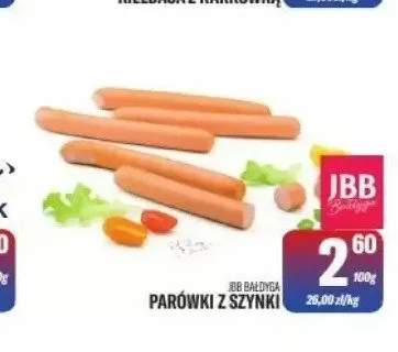 Parówki z szynki JBB Bałdyga promocja w Tomi Markt