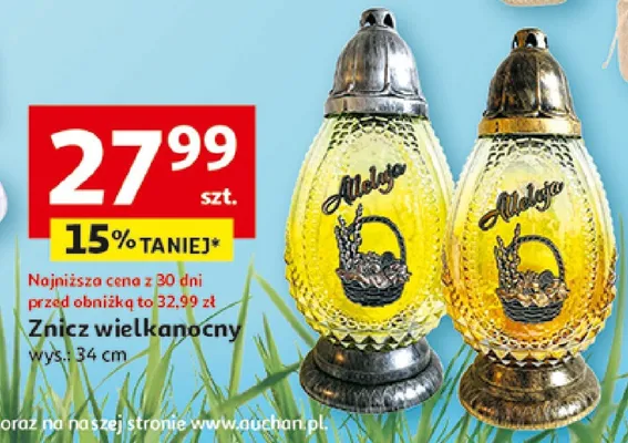 Znicz wielkanocny promocja w Auchan
