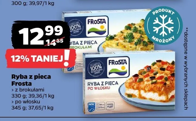 Ryba z pieca z brokułami Frosta promocja w Netto