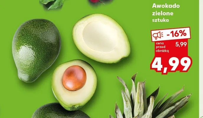 Awokado zielone promocja w Kaufland