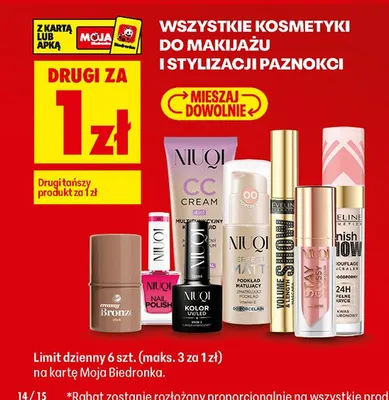 Kosmetyki do makijażu i stylizacji paznokci promocja w Biedronka