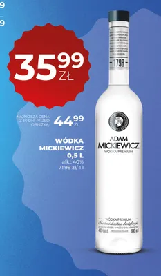 Wódka Adam Mickiewicz promocja w Duży Ben