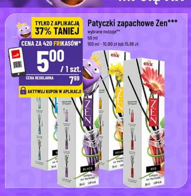 Patyczki zapachowe elix Zen Black promocja w POLOmarket