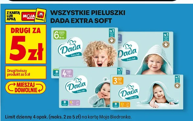 Pieluszki Extra Soft promocja w Biedronka